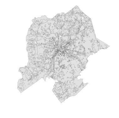 Kuzey Caroline haritası, Charlotte Bölge Haritası