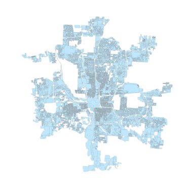 ABD, Ohio haritası, Kolomb Şehir Haritası Üs Bölgelendirme Bölgeleri