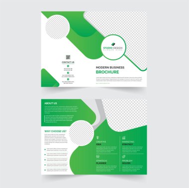 Creative Corporate Modern Business Bifold Broşürü.