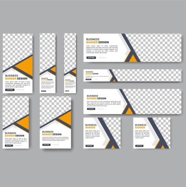 Soyut afiş tasarımı ağ şablonu seti, Yatay başlık web pankartı. Web sitesi tasarımı için modern kapak başlığı arka planı, Sosyal Medya Kapak reklamları, afiş, davetiye kartı tasarım şablonu