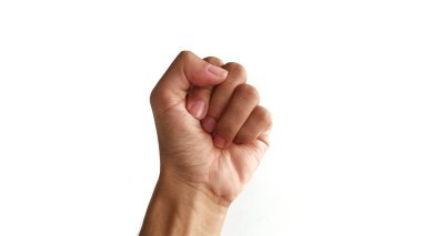 Beyaz Arkaplanda Cesaretlendirici Eller Hareketi.