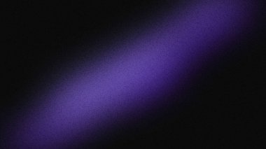 Karanlık desenli arka plan boyunca çapraz mor neon ışınları soyut dijital arkaplanlar, duvar kağıtları ve sinematik tasarım için karamsar dumanlı bir gradyan yaratıyor..