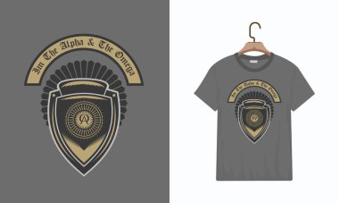 Alpha and the Omega T-shirt, Design Graphic illustration, for Streetwear and Urban Style T-shirt Design, Hoodies, vs.