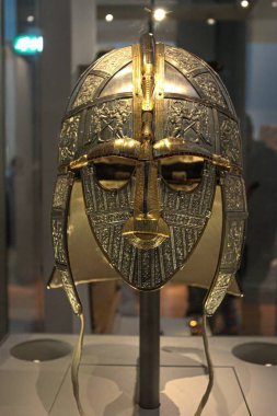 A gold ancient mask