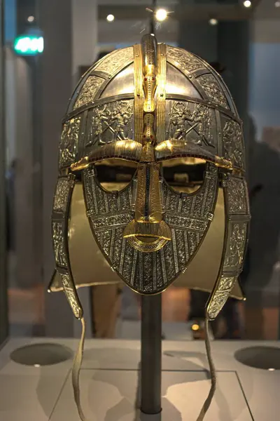 A gold ancient mask