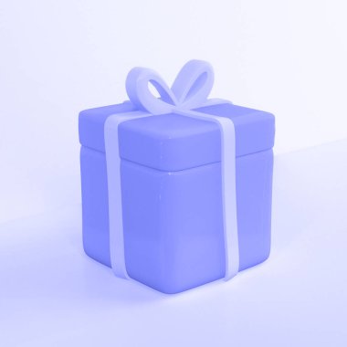 hediye kutusu beyaz arkaplanda izole edildi