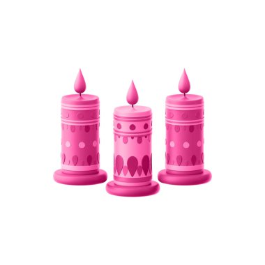 simge vektör çizim mumlar