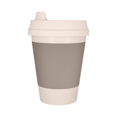 kahve kağıt fincan izole