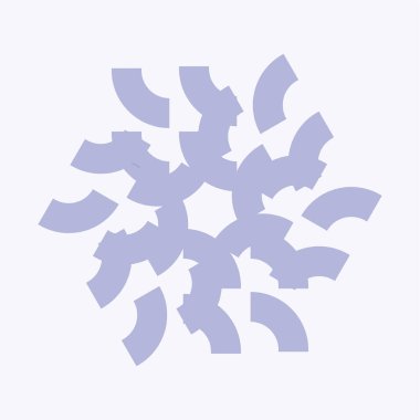 Vektör Kar Tanesi simgesi. Yılbaşı vektör illüstrasyonu