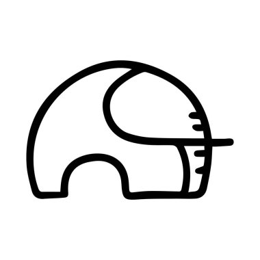 Çizgi sanatı konsepti olan çeşitli hayvanların çizimi