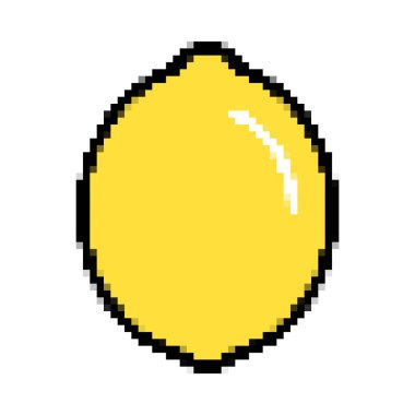 piksel resim yumurta ikonu. Piksel sanatı. vektör