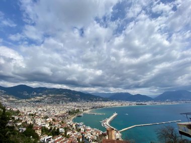 Şehir sahil şeridinden panoramik manzara. Yüksek kalite fotoğraf
