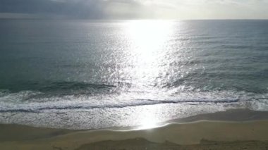 Kumlu sahil Kleopatra Alanya görünür deniz. Yüksek kaliteli FullHD görüntüler