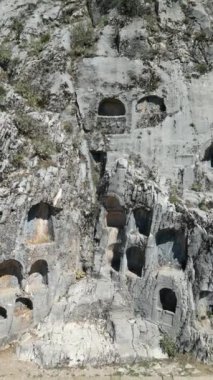 Tarihi eşsiz antik açık hava müzesi kalıntıları. Yüksek kalite 4k görüntü