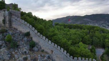 fortress of alanya in turkey. High quality FullHD footage