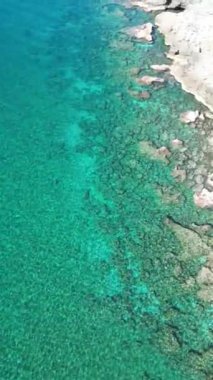 Rocky sahili uçurumu. Yüksek kalite 4k görüntü