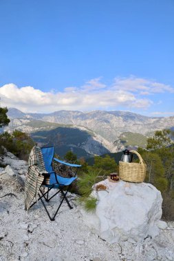 Picnic outdoors nature. High quality photo clipart