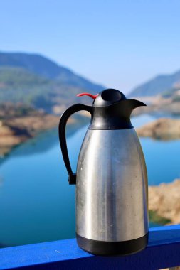 Termos turuncu manzarası. Yüksek kalite fotoğraf