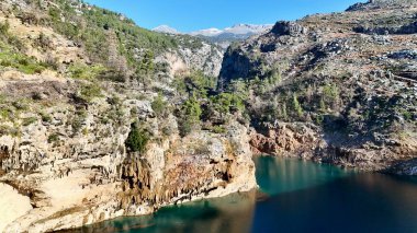 Rocky turkuaz kanyonu. Yüksek kalite fotoğraf