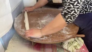 Hamur eti doldur. Yüksek kalite 4k görüntü