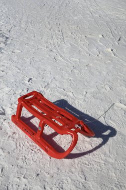 Kar kızağı dağı. Yüksek kalite fotoğraf