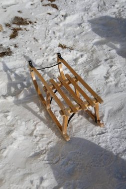 Kar kızağı dağı. Yüksek kalite fotoğraf