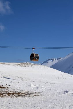 Kablolu araba karı. Yüksek kalite fotoğraf