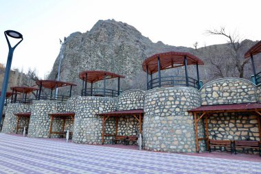 Şehir parkında kış. Yüksek kalite fotoğraf