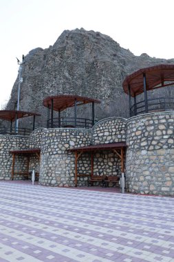 Şehir parkında kış. Yüksek kalite fotoğraf