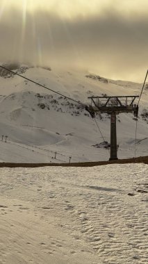 Kablolu araba karı. Yüksek kalite fotoğraf