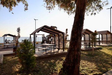 Balkon deniz manzaralı. Yüksek kalite fotoğraf