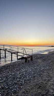 Deniz batımı iskelesi. Yüksek kalite fotoğraf