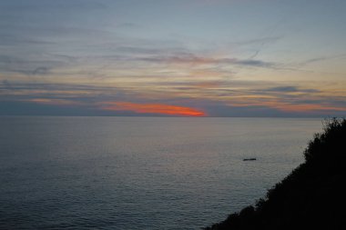 Günbatımı okyanus plajı. Yüksek kalite fotoğraf