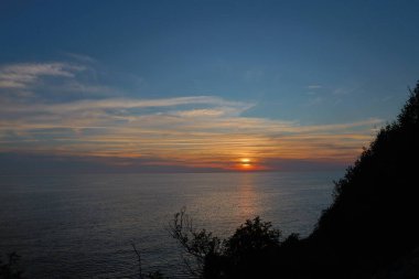 Günbatımı okyanus plajı. Yüksek kalite fotoğraf