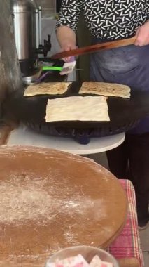 Hamur eti doldur. Yüksek kalite 4k görüntü