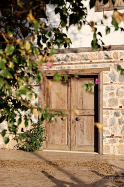 Eski kasabanın tarihi yeri Stone kemer girişi. Yüksek kalite fotoğraf