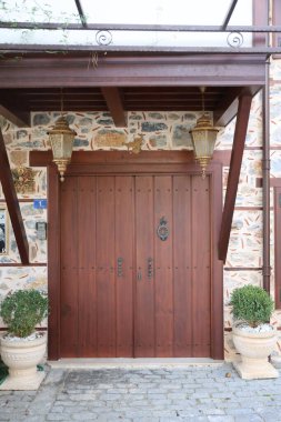 Eski kasabanın tarihi yeri Stone kemer girişi. Yüksek kalite fotoğraf