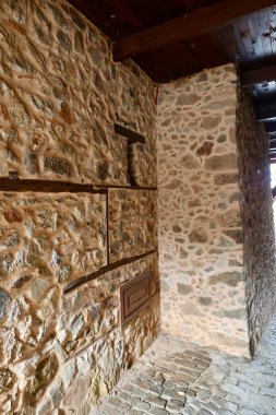 Eski kasabanın tarihi yeri Stone kemer girişi. Yüksek kalite fotoğraf