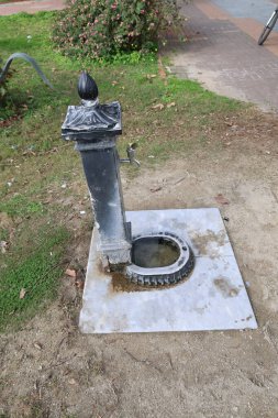 Park çeşmesi. Yüksek kalite fotoğraf