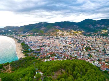 Kıyı şehri manzarası. Yüksek kalite fotoğraf