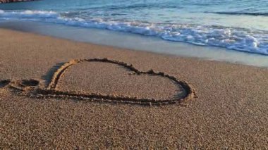 Kalp kumsalı. Yüksek kalite 4k görüntü