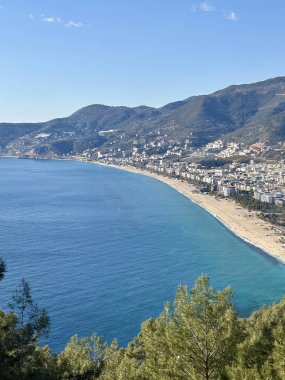 Kıyı şehri manzarası. Yüksek kalite fotoğraf