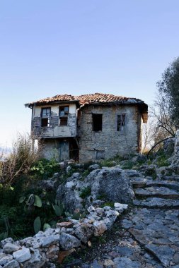 Eski taş ev. Yüksek kalite fotoğraf