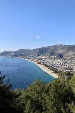 Kıyı şehri manzarası. Yüksek kalite fotoğraf