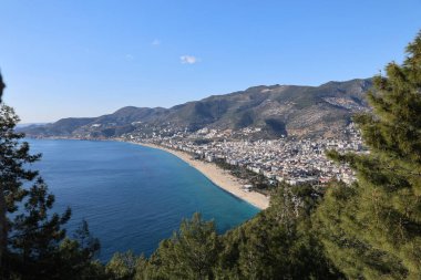 Kıyı şehri manzarası. Yüksek kalite fotoğraf