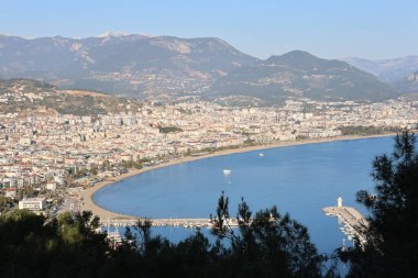 Kıyı şehri manzarası. Yüksek kalite fotoğraf