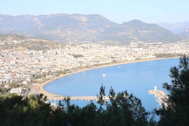 Kıyı şehri manzarası. Yüksek kalite fotoğraf