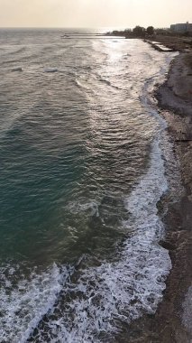 Günbatımı okyanus plajı. Yüksek kalite