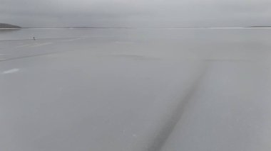 Yukarıdan Salt Lake manzarası. Turistik cazibe
