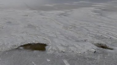 Yukarıdan Salt Lake manzarası. Turistik cazibe